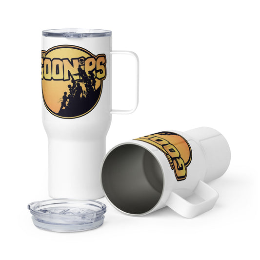 Goonies Movie Travel mug, Thermal Mug with Handle.