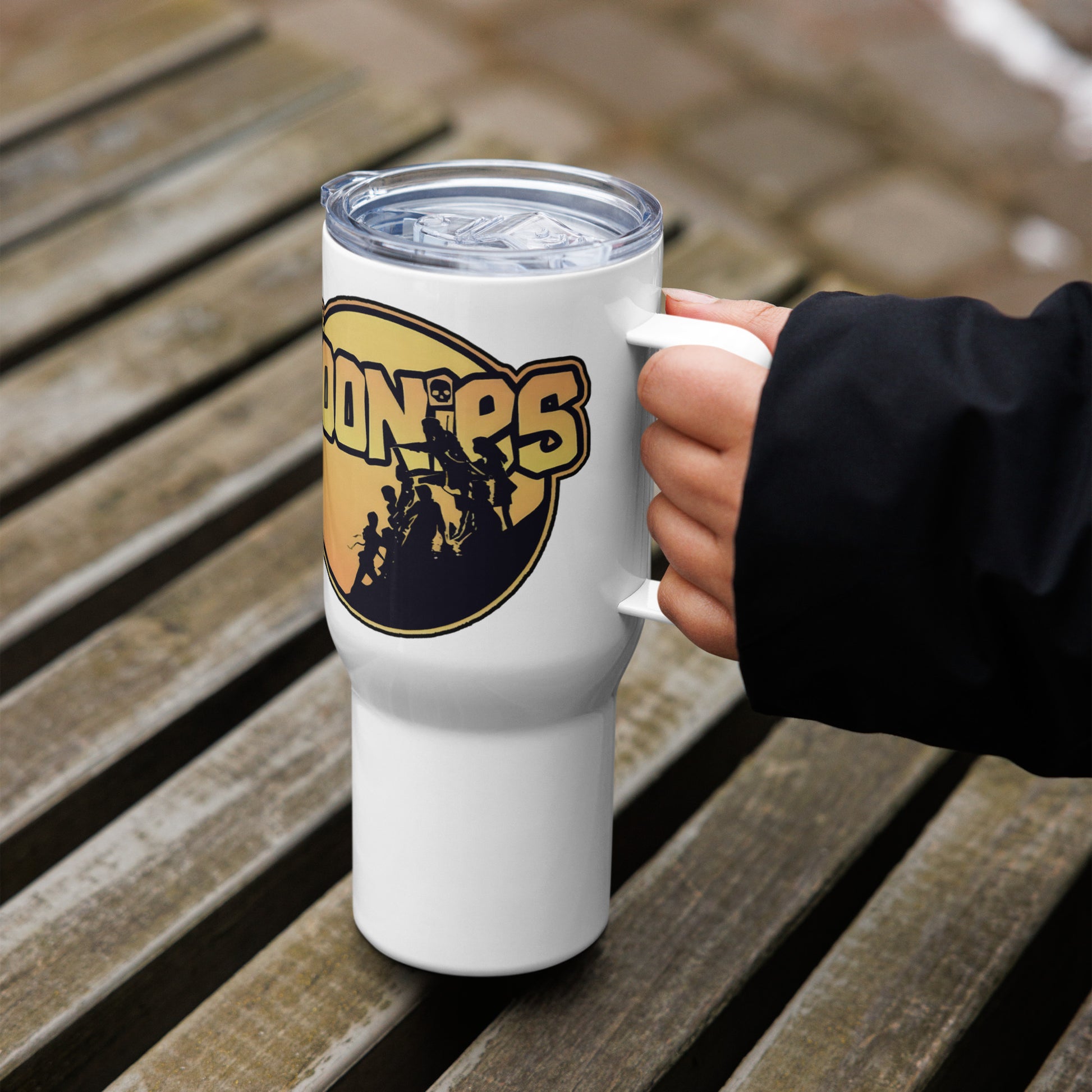 Goonies Movie Travel mug, Thermal Mug with Handle 2