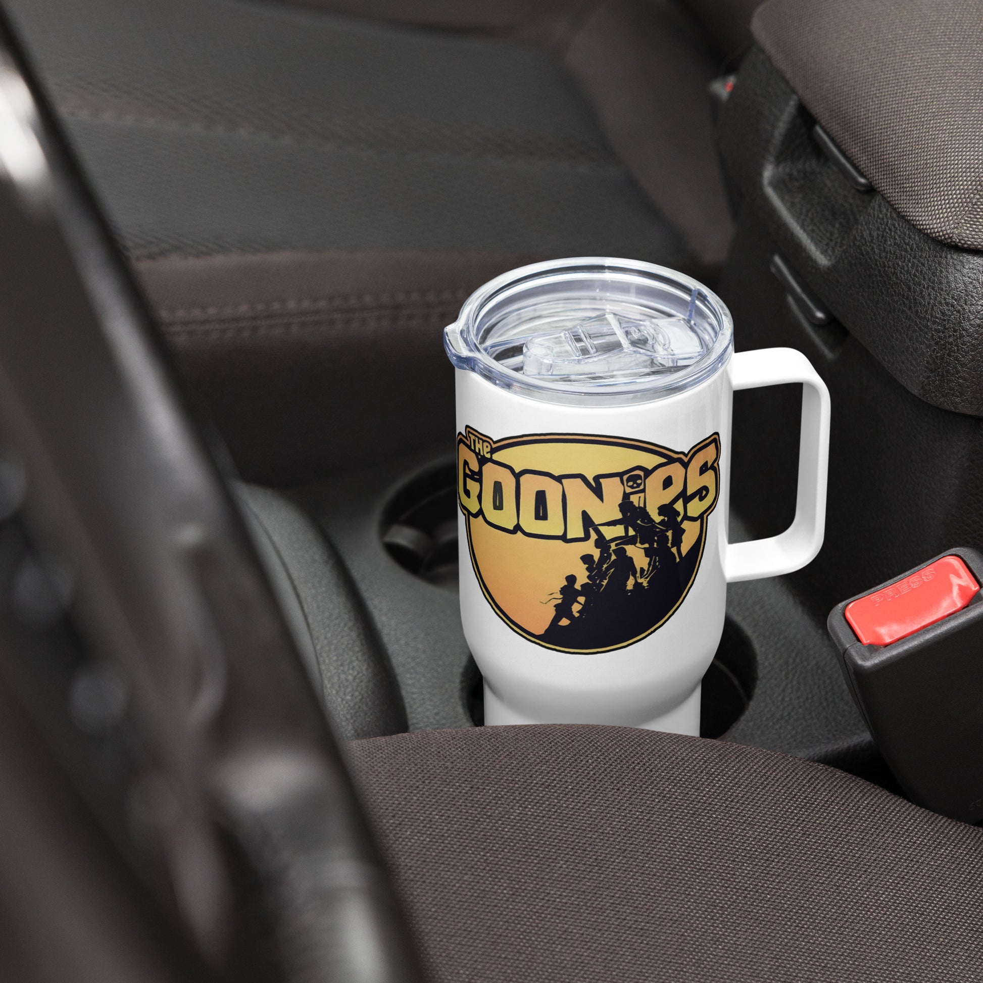 Goonies Movie Travel mug, Thermal Mug with Handle 3