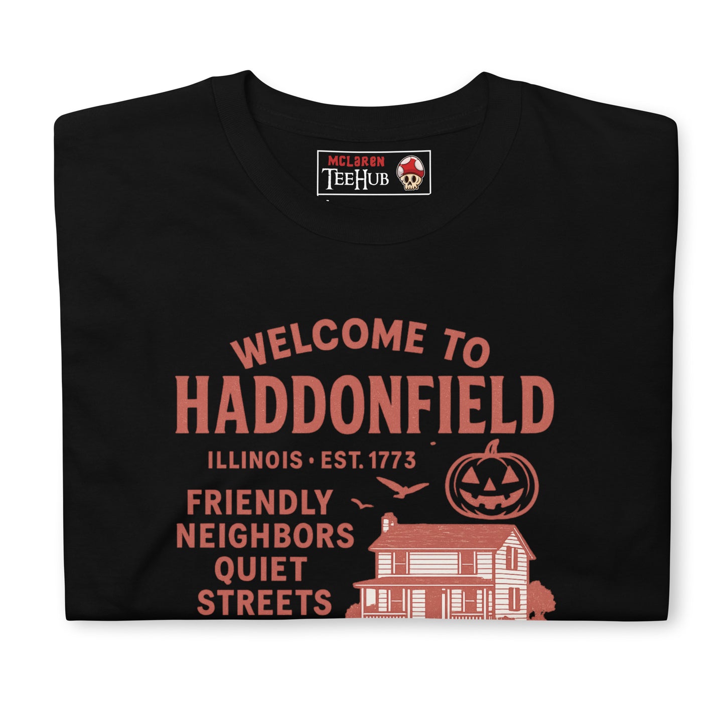 Halloween Movie "Welcome To Haddonfield" T-Shirt Black
