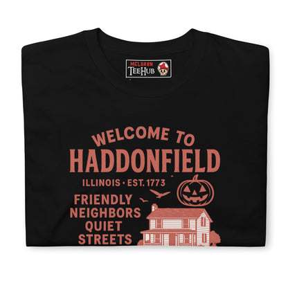 Halloween Movie "Welcome To Haddonfield" T-Shirt Black