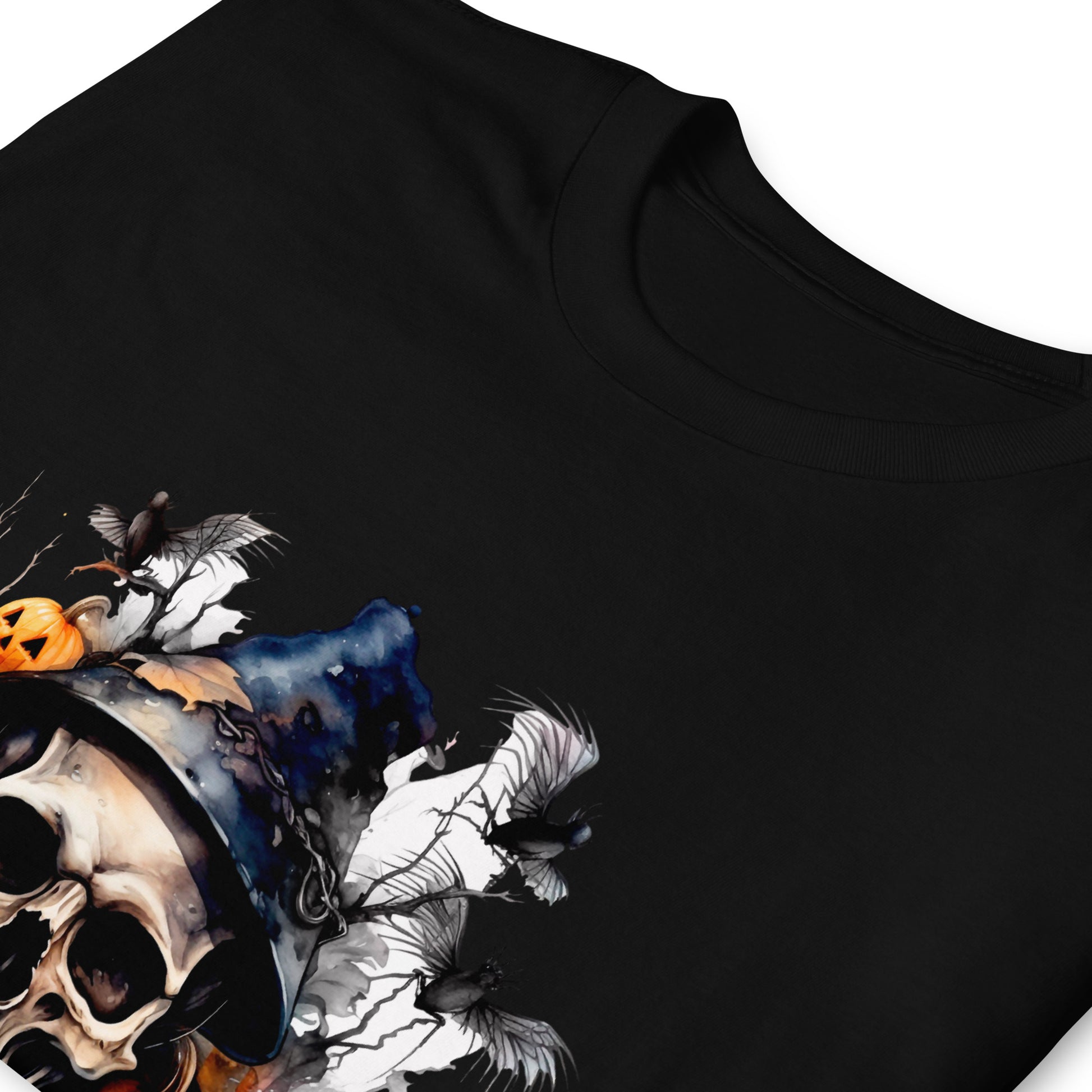 Halloween Skull and Pumpkin T-Shirt