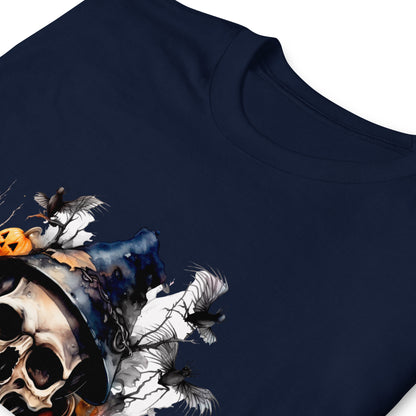 Halloween Skull and Pumpkin T-Shirt