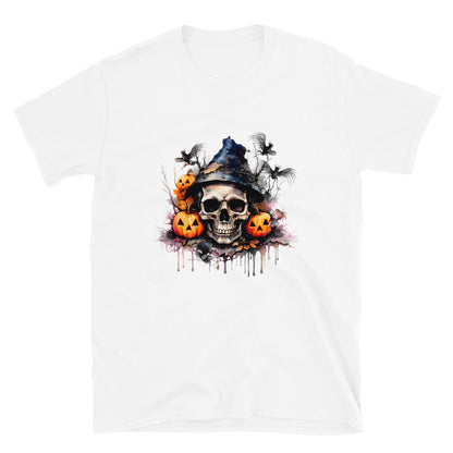 Halloween Skull and Pumpkin T-Shirt