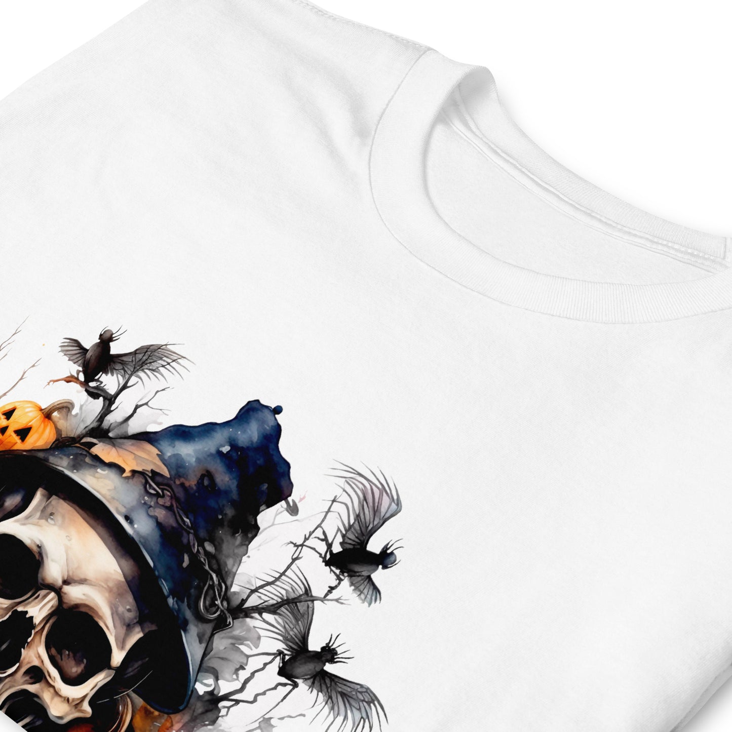 Halloween Skull and Pumpkin T-Shirt