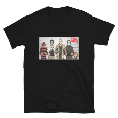 Horror Movie Usual Suspects Unisex T-Shirt Black