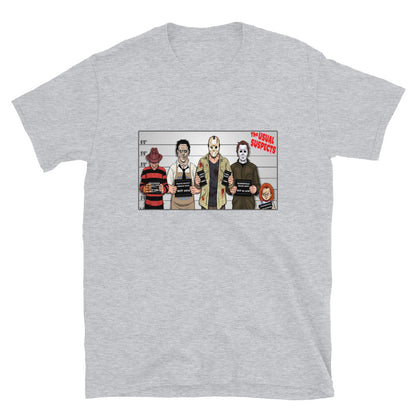 Horror Movie Usual Suspects Unisex T-Shirt Sport Grey