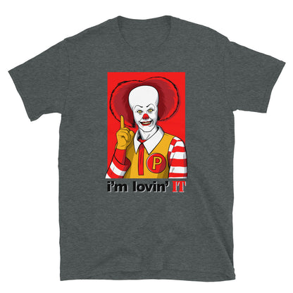 I'm Loving IT, Pennywise Pop Culture Unisex T-Shirt Dark Heather 