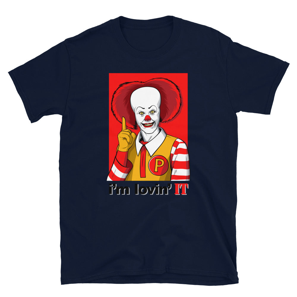 I'm Loving IT, Pennywise Pop Culture Unisex T-Shirt Navy