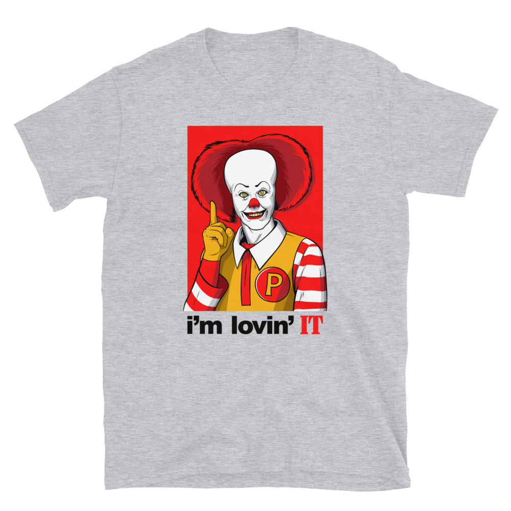 I'm Loving IT, Pennywise Pop Culture Unisex T-Shirt Sport Grey 