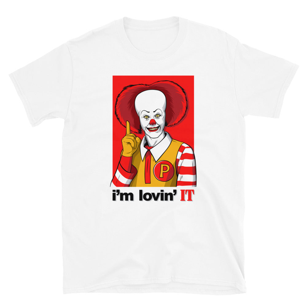 I'm Loving IT, Pennywise Pop Culture Unisex T-Shirt White