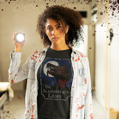 American werewolf in London style Unisex T-Shirt, t-shirt American werewolf in London, the Slaughtered lamb t-shirt,  Werewolf t-shirt, - McLaren Tee Hub 