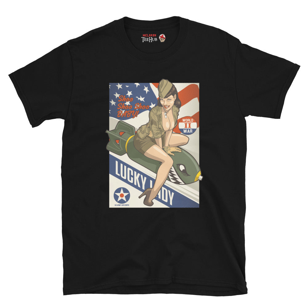 Lucky Lady Pin-up T-Shirt Black