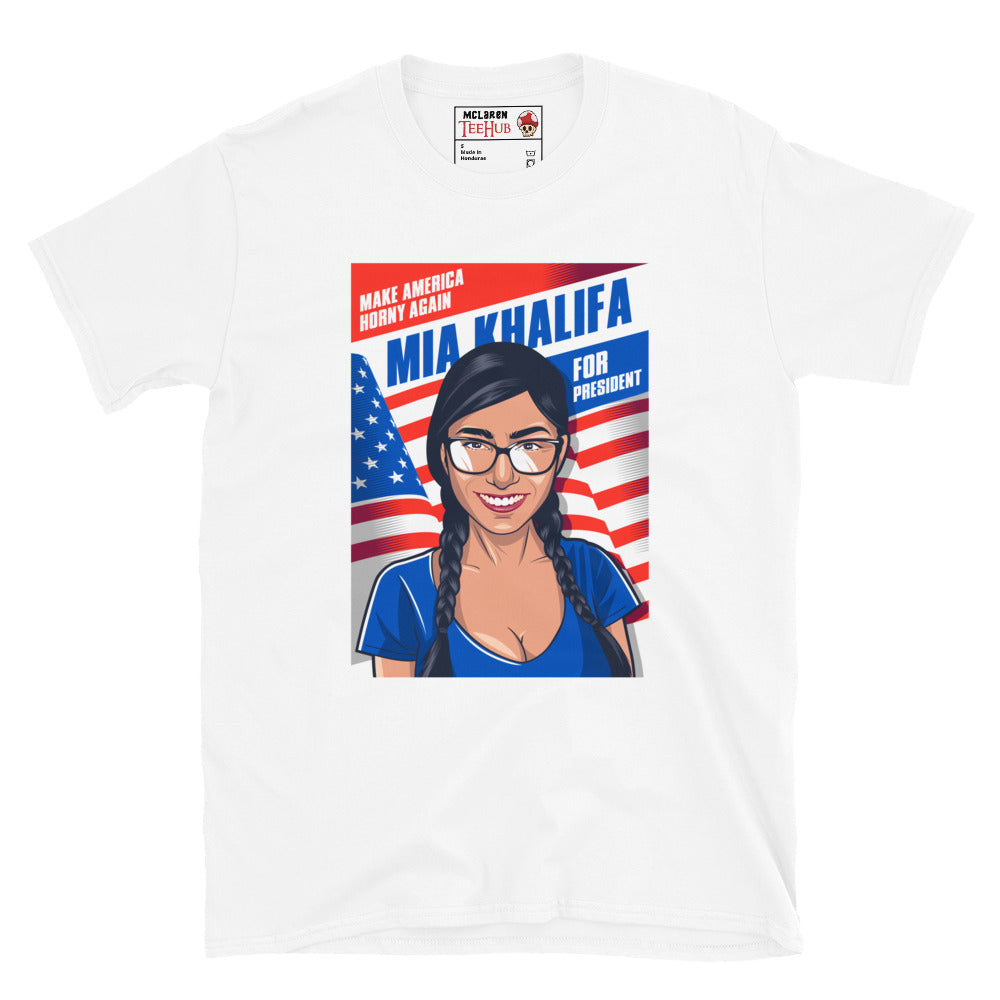 Mia Khalifa for President T-Shirt White