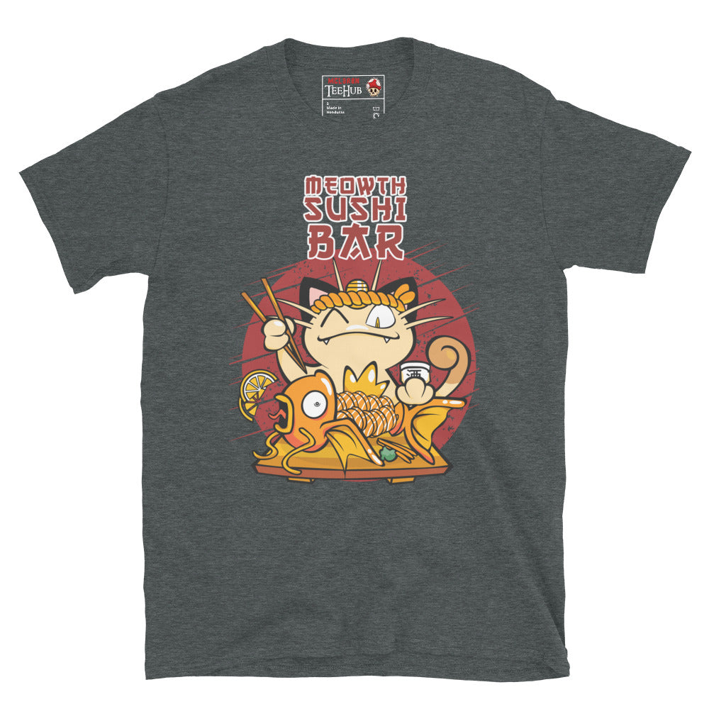 Pokemon Meowth Sushi Bar T-Shirt