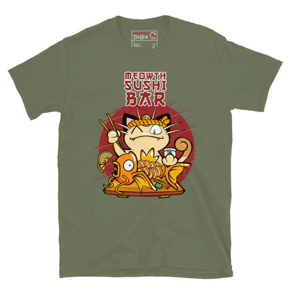 Pokemon Meowth Sushi Bar T-Shirt