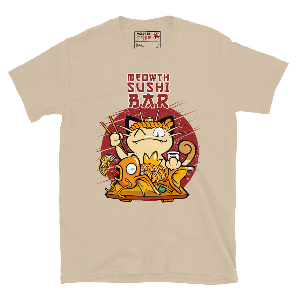 Pokemon Meowth Sushi Bar T-Shirt