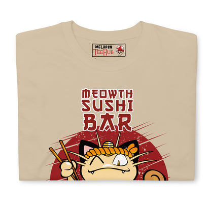 Pokemon Meowth Sushi Bar T-Shirt