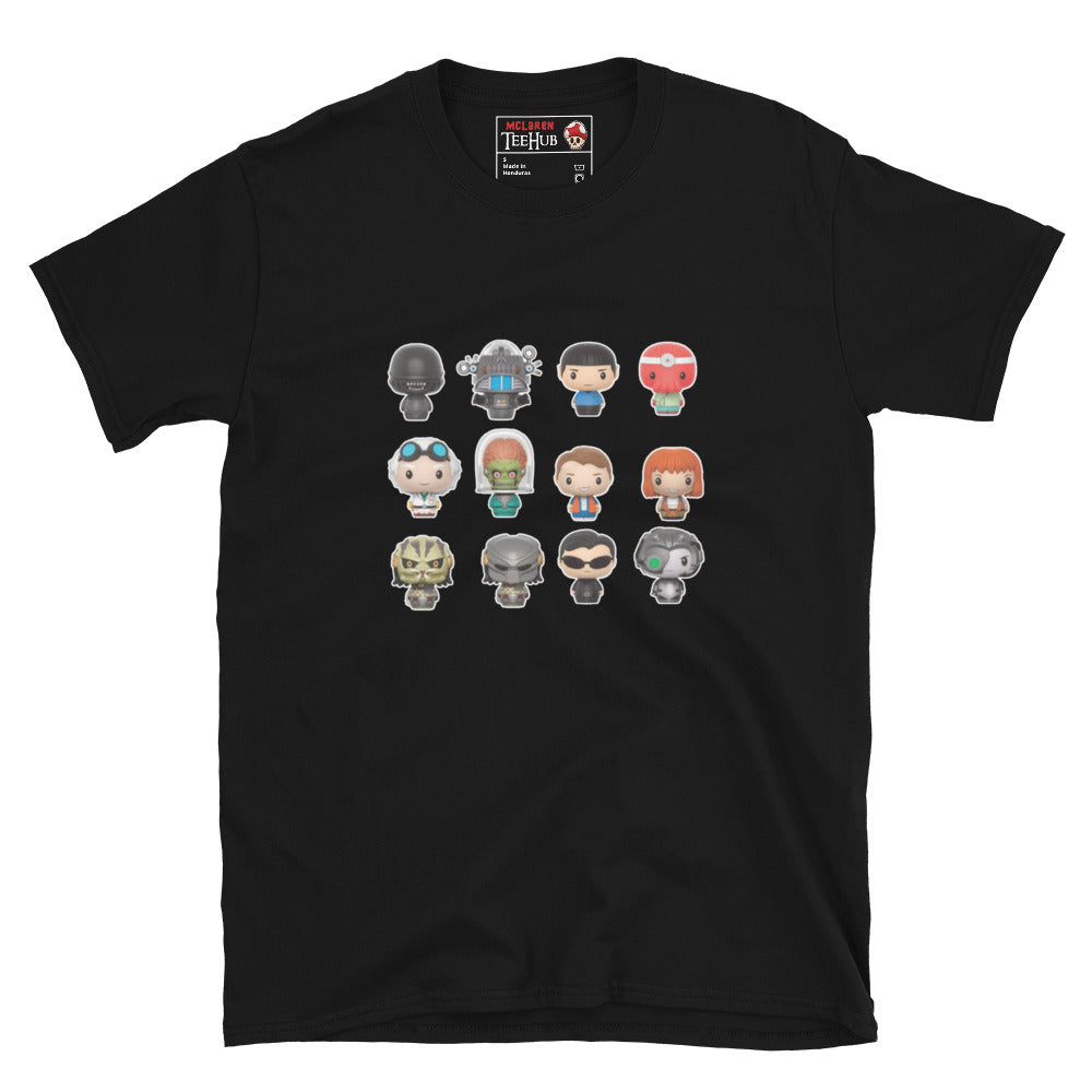 Sci-fi Characters T-Shirt Black