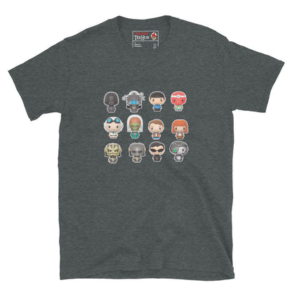 Sci-fi Characters T-Shirt Dark Heather 