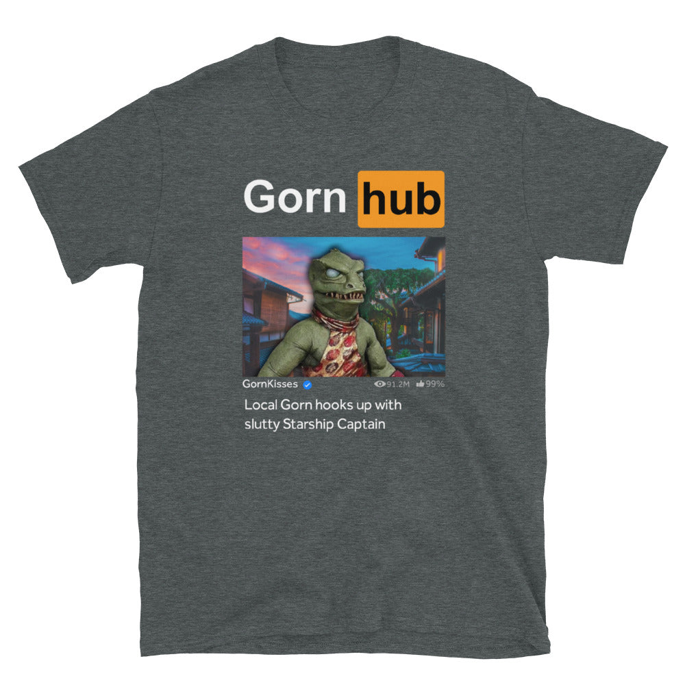 Star Trek t-shirt. Gorn Hub t-shirt Dark Heather 