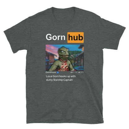 Star Trek t-shirt. Gorn Hub t-shirt Dark Heather 