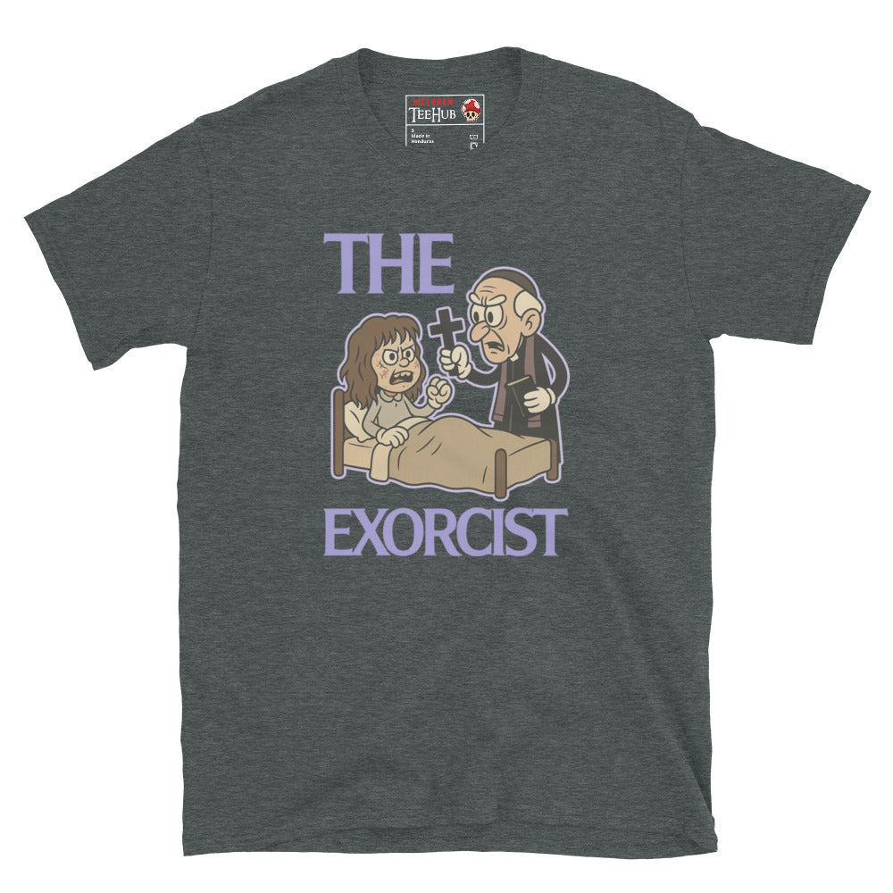 The Exorcist Retro Cartoon T-Shirt Dark Heather