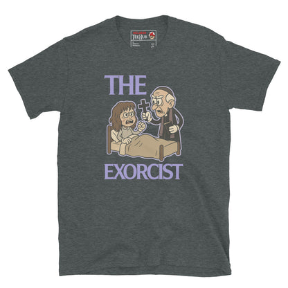 The Exorcist Retro Cartoon T-Shirt Dark Heather