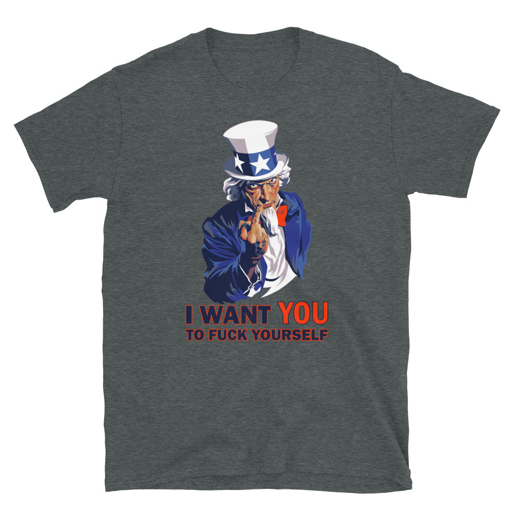 Uncle Sam, i Need You T-Shirt Dark Heather 