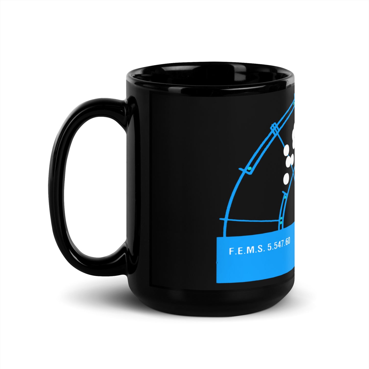 Aliens Motion Tracker Black Glossy Mug.