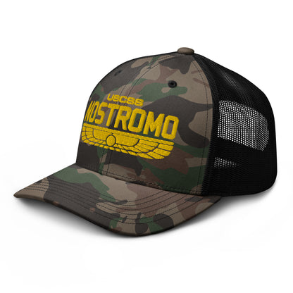 Nostromo Camouflage trucker hat, Alien Movie Cap