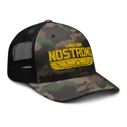 Nostromo Camouflage trucker hat, Alien Movie Cap