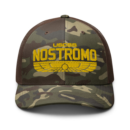 Nostromo Camouflage trucker hat, Alien Movie Cap