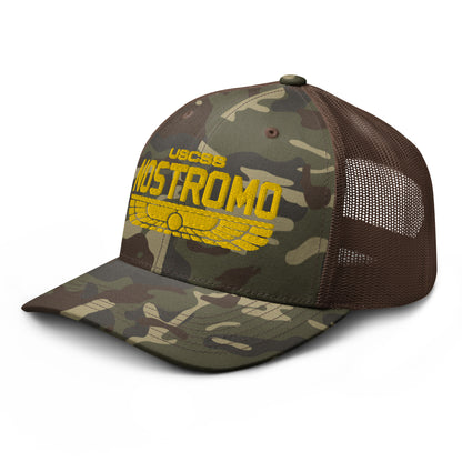 Nostromo Camouflage trucker hat, Alien Movie Cap