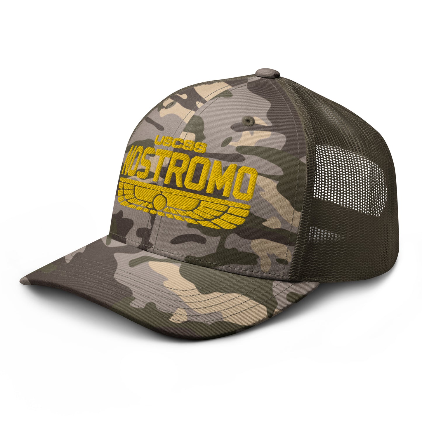 Nostromo Camouflage trucker hat, Alien Movie Cap