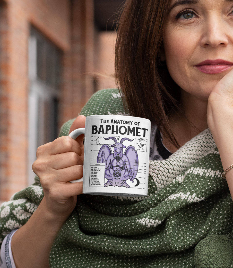 Baphomet Mug, Baphomet Coffee Mug, Baphomet Tea Mug, Baphomet style Mug, Occult Mug, Occult Coffee Mug, Occult tea mug, Knights Templar mug