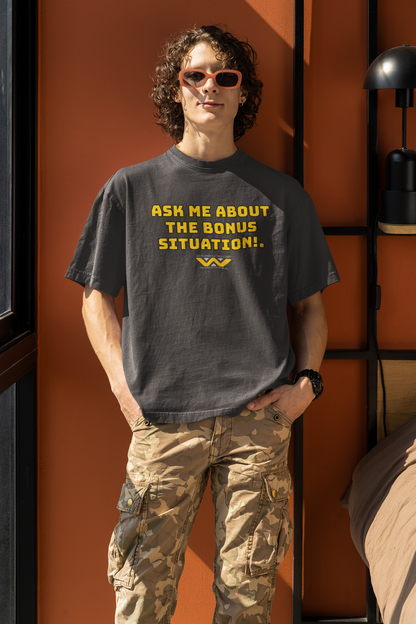 Alien Weyland-Yutani style t-shirt, Alien movie quote shirt, Bonus Situation tee. - McLaren Tee Hub 