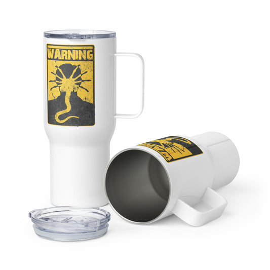 Facehugger Travel mug, Thermal Mug with Handle.