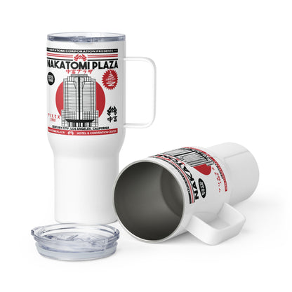 Nakatomi Plaza Travel mug, Thermal Mug with Handle.