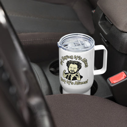 Ancient Aliens Travel mug, Thermal Mug with Handle