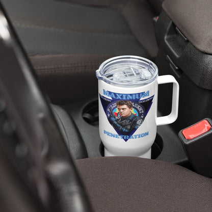 Police Academy Travel mug, Thermal Mug with Handle.