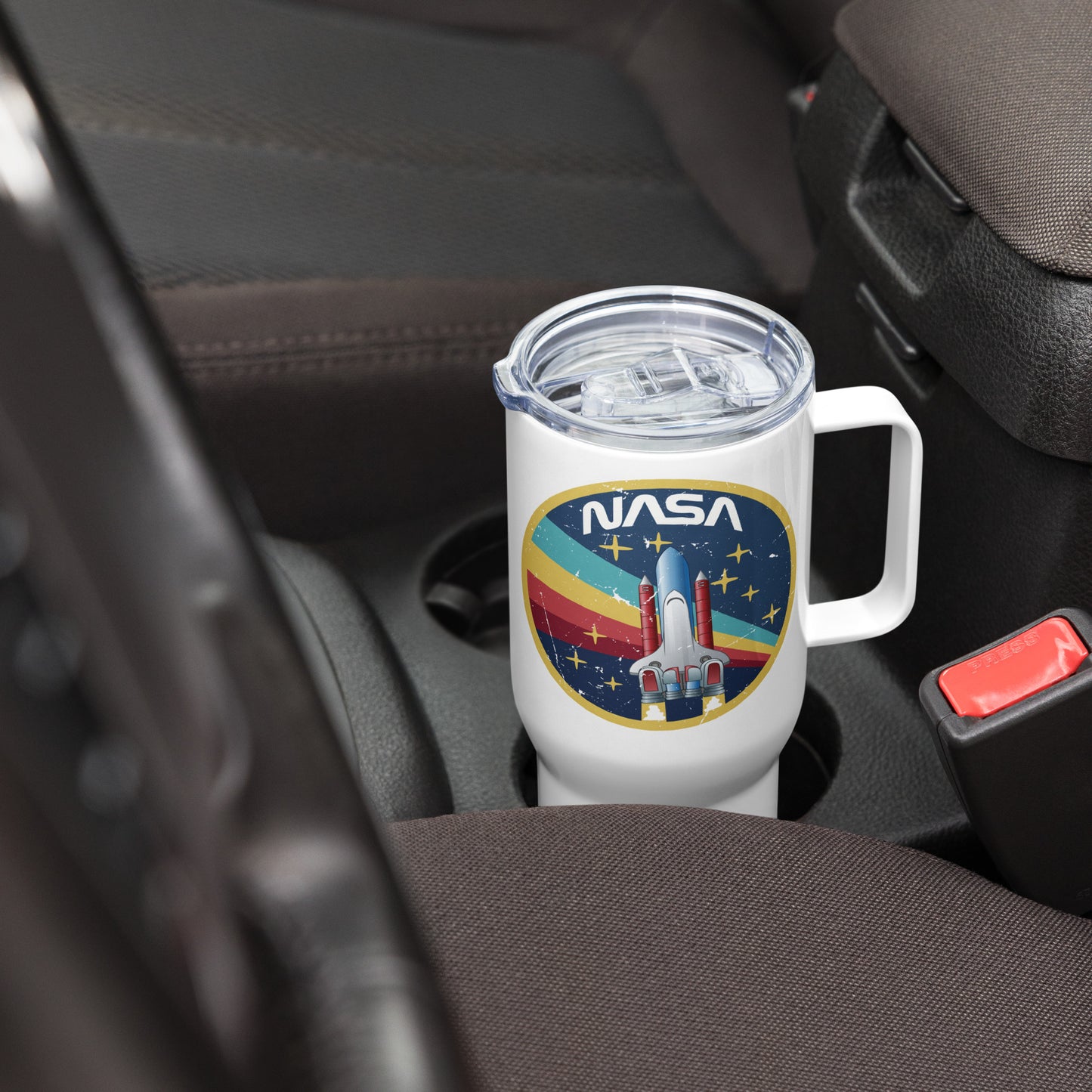 NASA Travel mug, Thermal Mug with Handle.