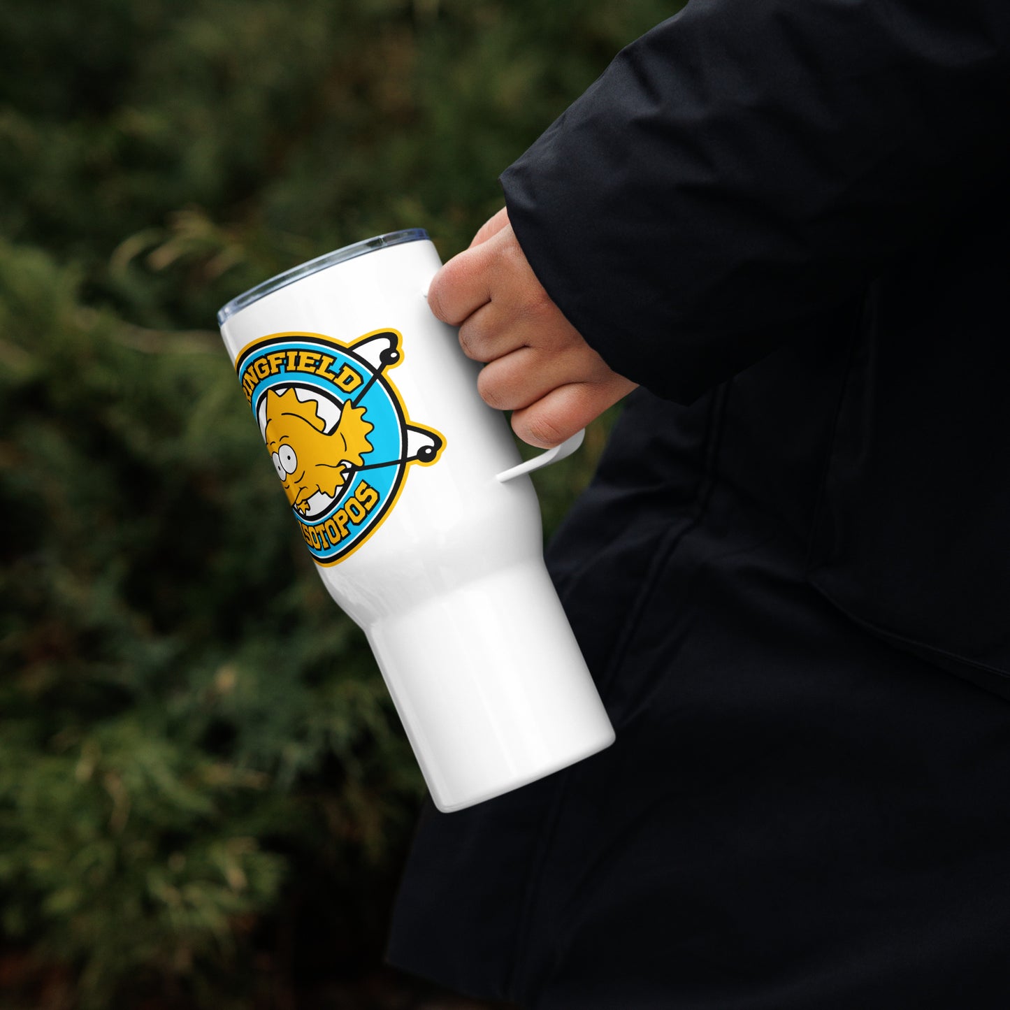 The Simpsons Travel mug, Thermal Mug with Handle.