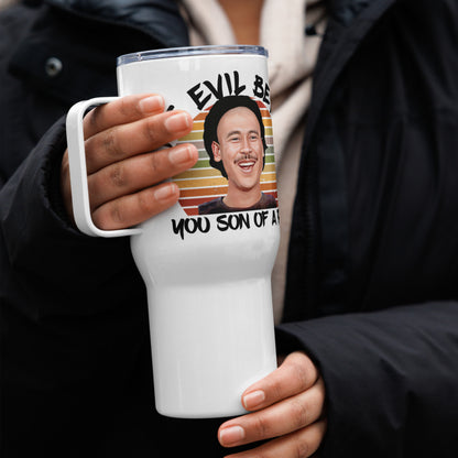 Evil Betty Kung Pow Travel mug, Thermal Mug with Handle.