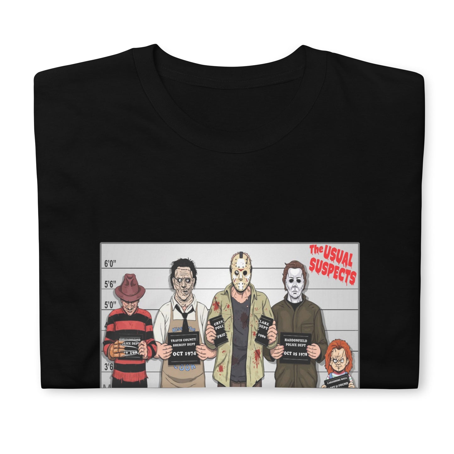 Horror Movie Usual Suspects Unisex T-Shirt