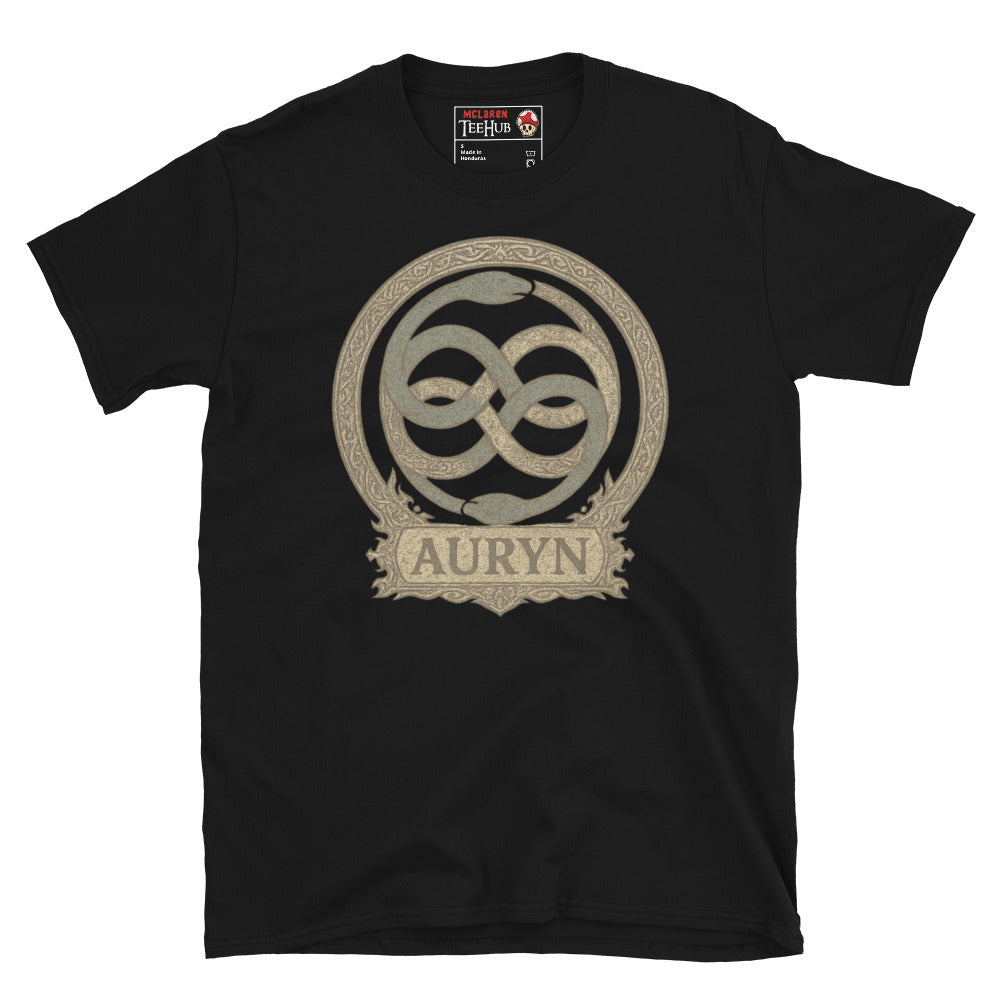 AURYN emblem t-shirt inspired by The NeverEnding Story. Black