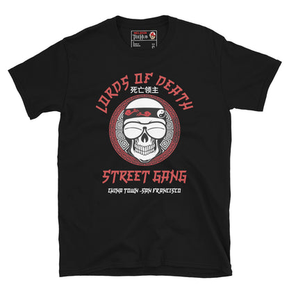 Lords of Death Street Gang Graphic T-Shirt from Big Trouble in Little China. Black