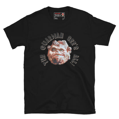 The Guardian inspired t-shirt featuring the iconic eyeball creature from  cult fantasy adventure movie Big Trouble in Little China. Black