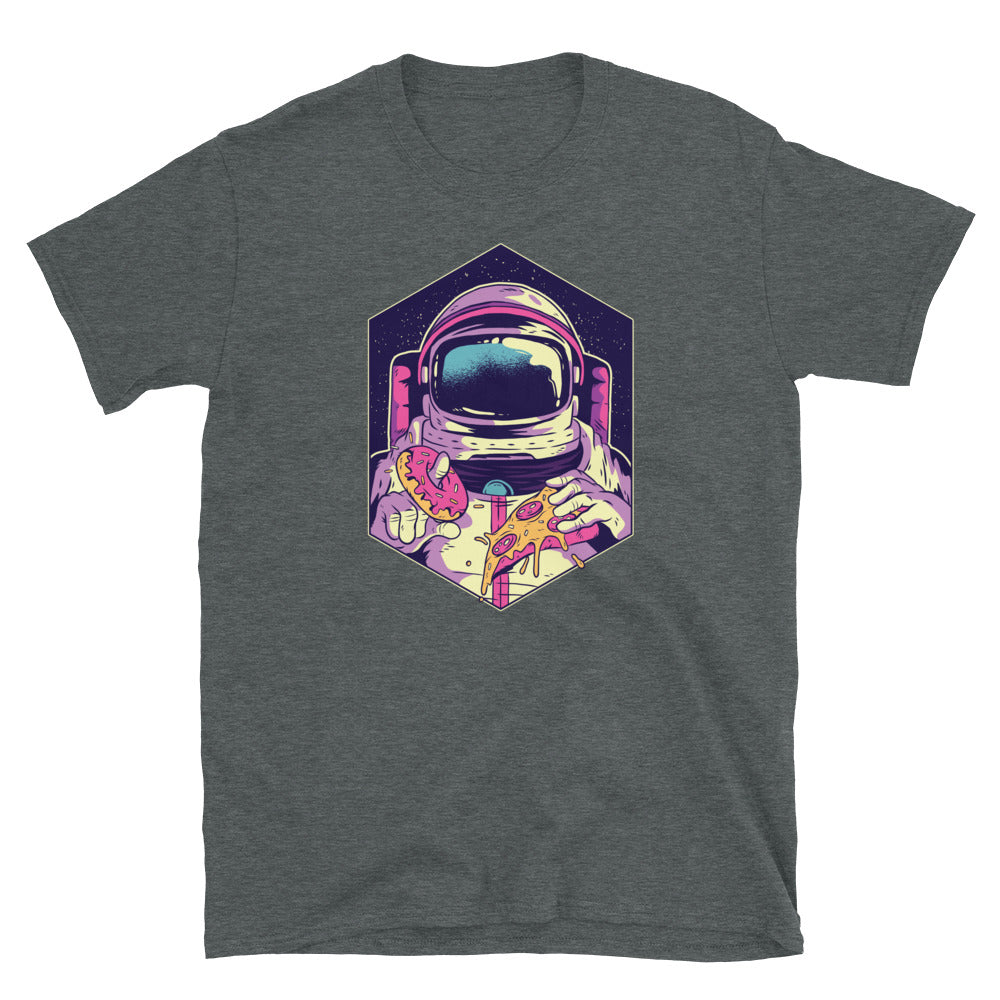 Astro Snacks Unisex T-Shirt, t-shirt astro snacks, Astronaut tshirt, tshirt Astronaut, donut lover tshirt, tshirt donut lover, pizza lover,