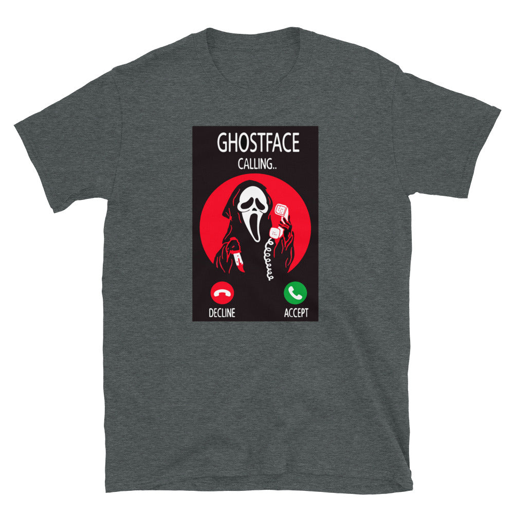Ghostface Unisex T-Shirt, Ghostface t-shirt, Ghostface shirt, Ghostface tee, Scream Movie t-shirt, Scream Movie shirt, Scream tee.
